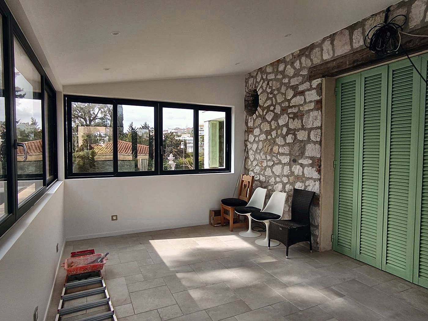Extension de villa en pierre — Villa, Côte d'Azur